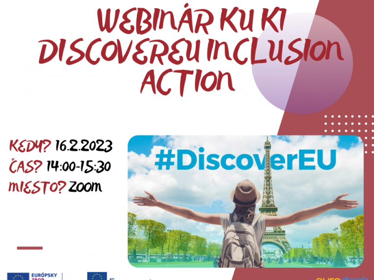 Webinár ku K1 DiscoverEU Inclusion action