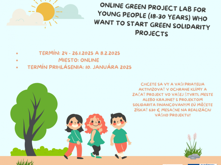 HOnline Green Project Lab for Young People (18-30 years) who want to start green solidarity projects